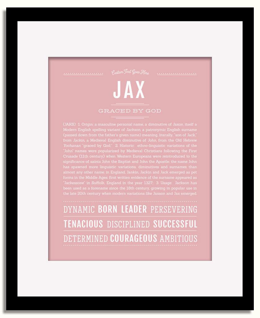 Frame Options | Dusty Rose | Black Frame, Matted