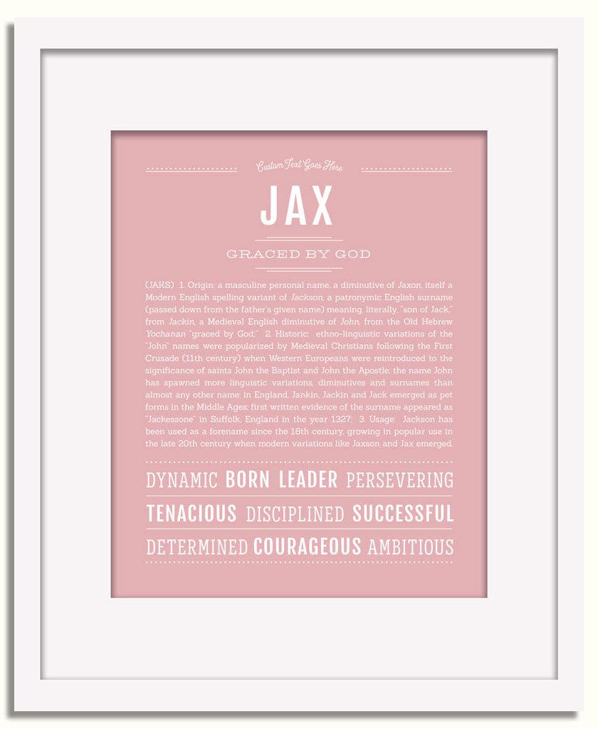 Frame Options | Dusty Rose | White Frame, Matted