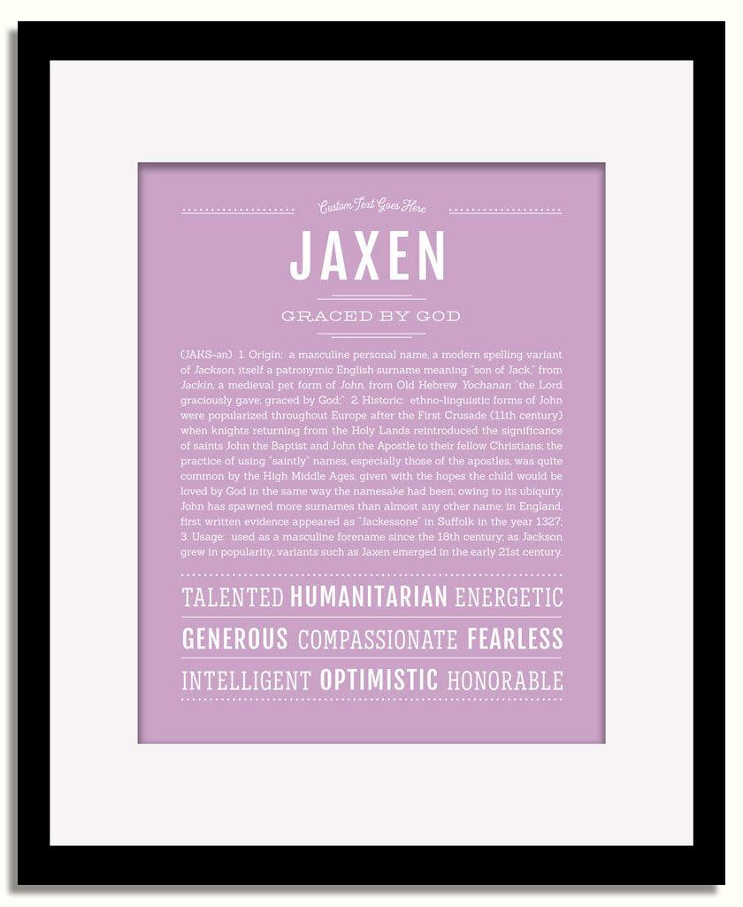 Frame Options | Lilac | Black Frame, Matted