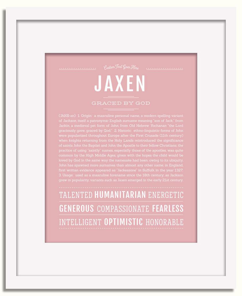 Frame Options | Dusty Rose | White Frame, Matted