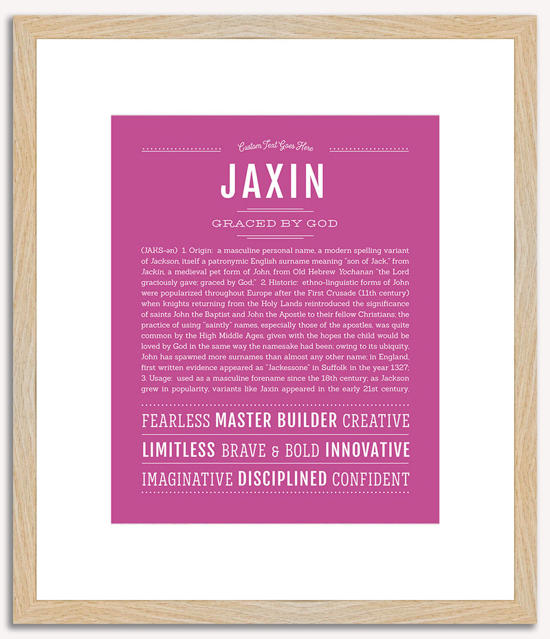 Jaxin | Name Art Print