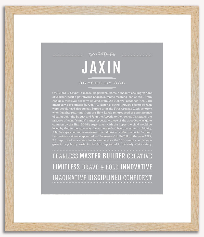 Jaxin | Name Art Print