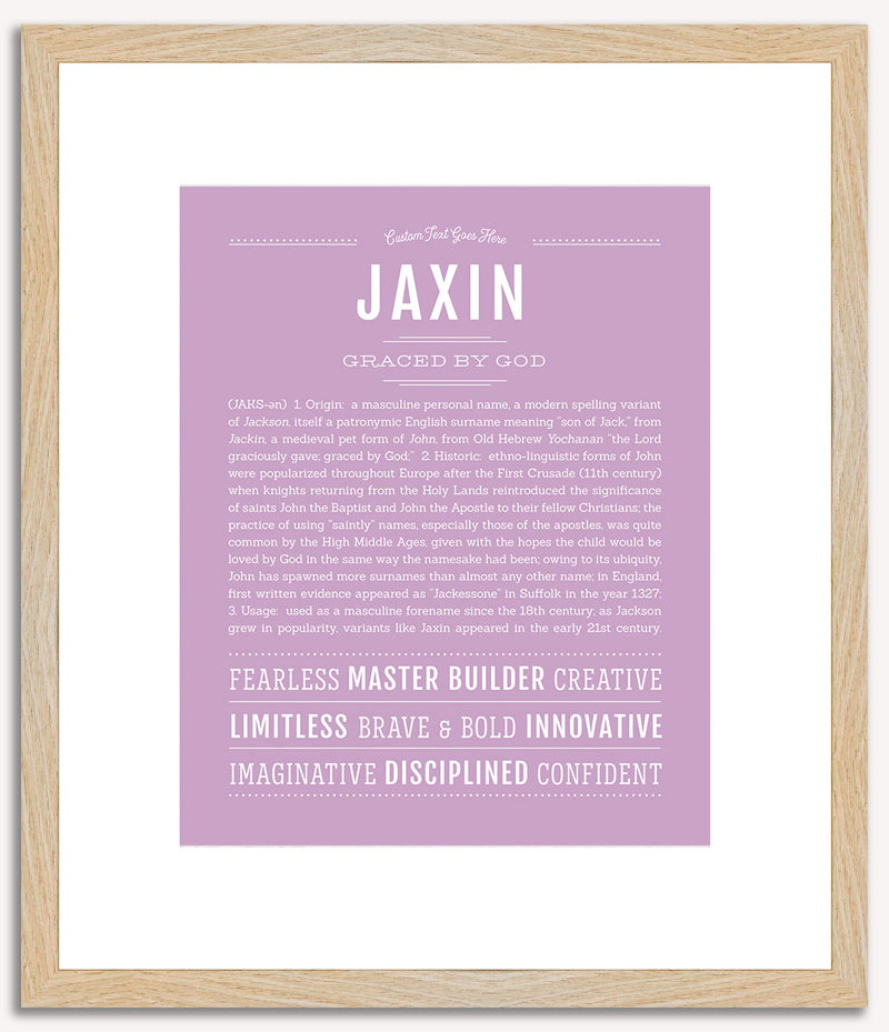 Jaxin | Name Art Print