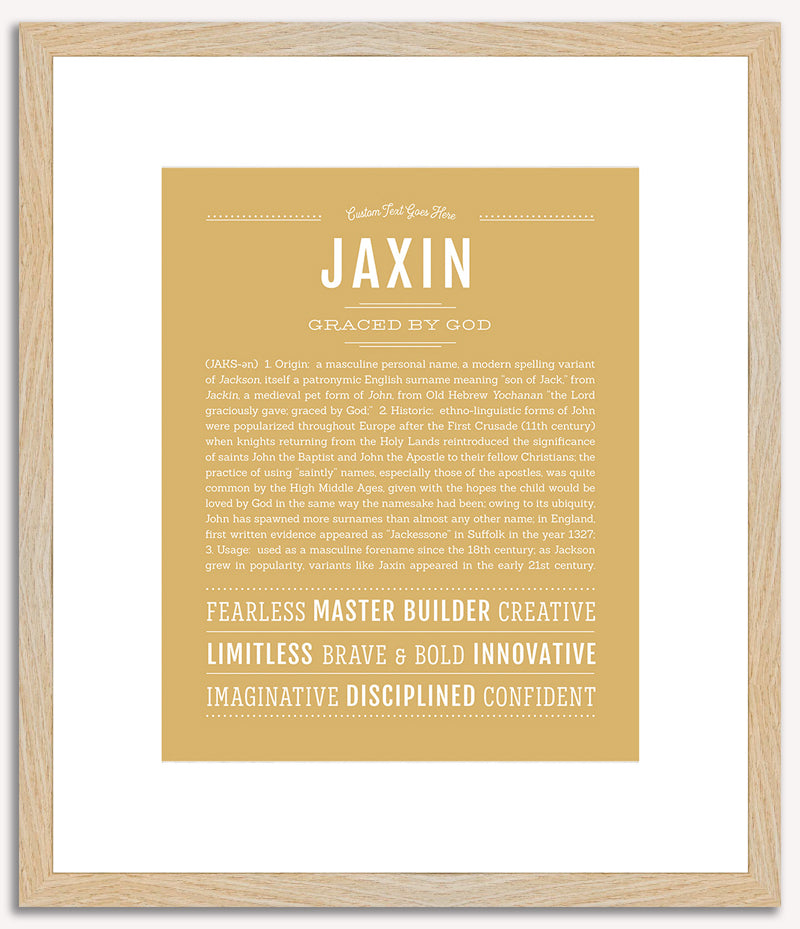 Jaxin | Name Art Print