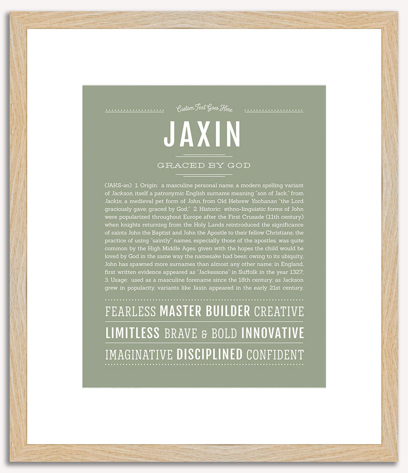 Jaxin | Name Art Print