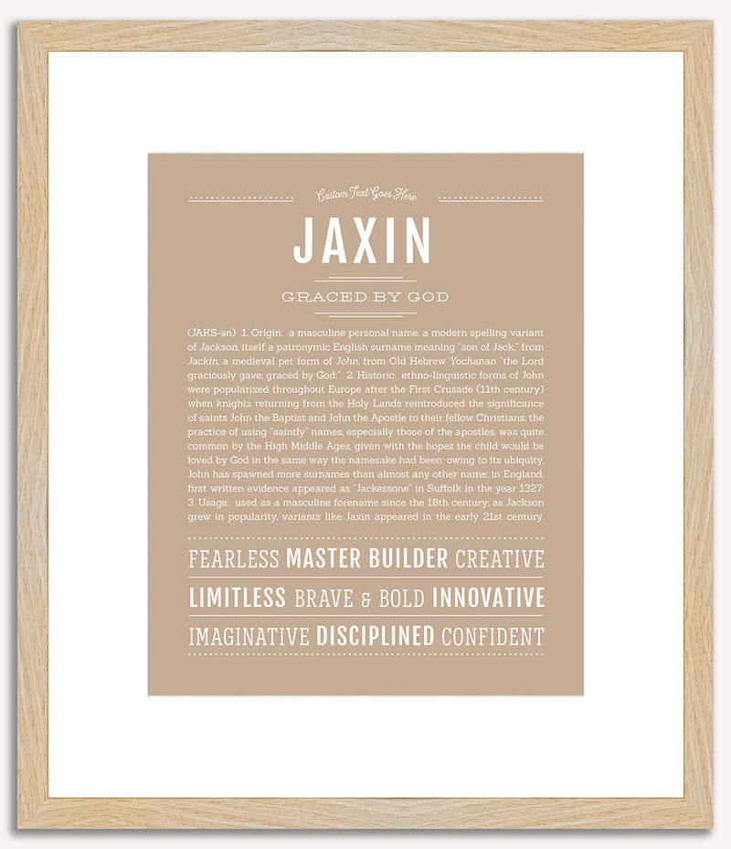 Jaxin | Name Art Print