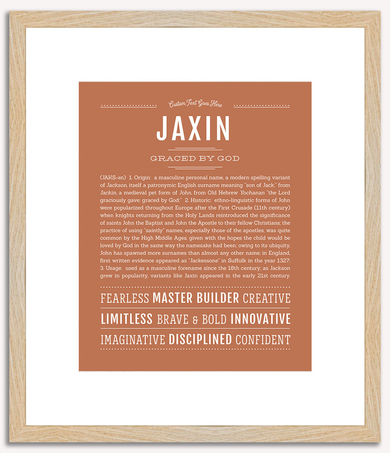 Jaxin | Name Art Print