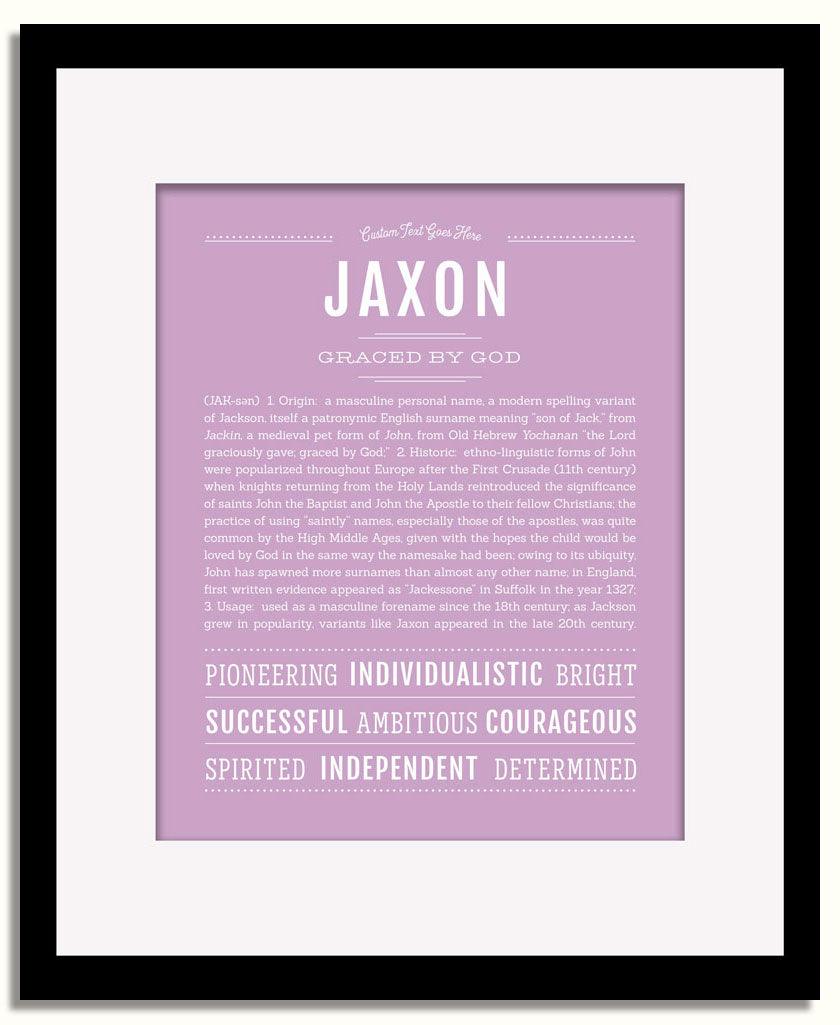 Frame Options | Lilac | Black Frame, Matted