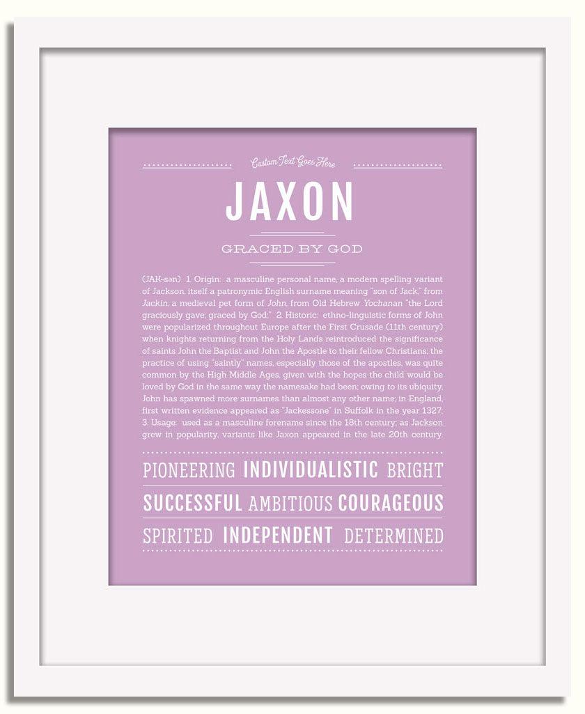 Frame Options | Lilac | White Frame, Matted