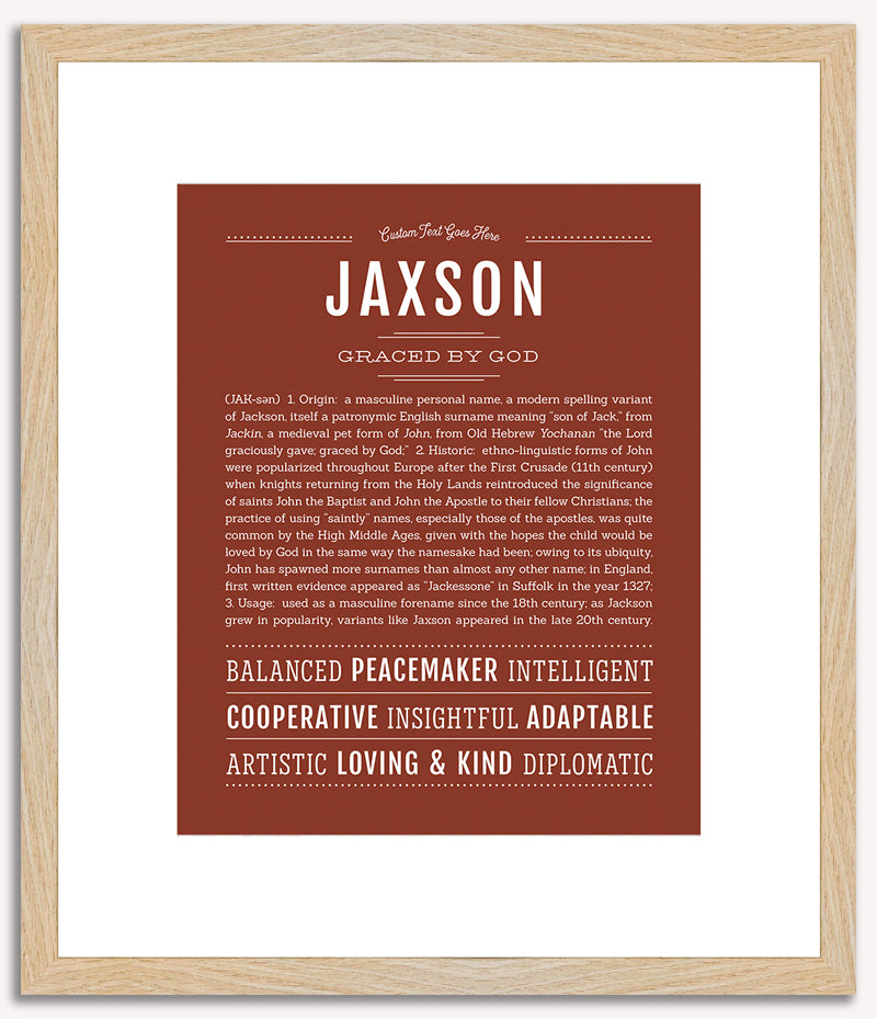 Jaxson | Name Art Print