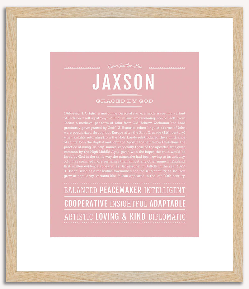 Jaxson | Name Art Print