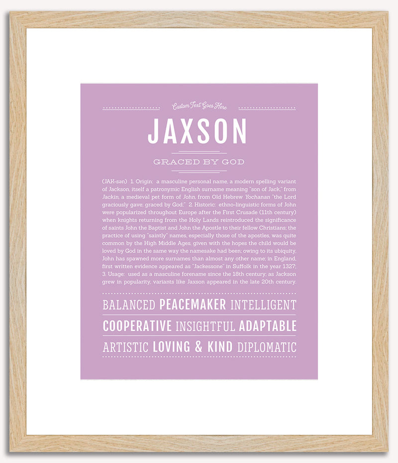 Jaxson | Name Art Print