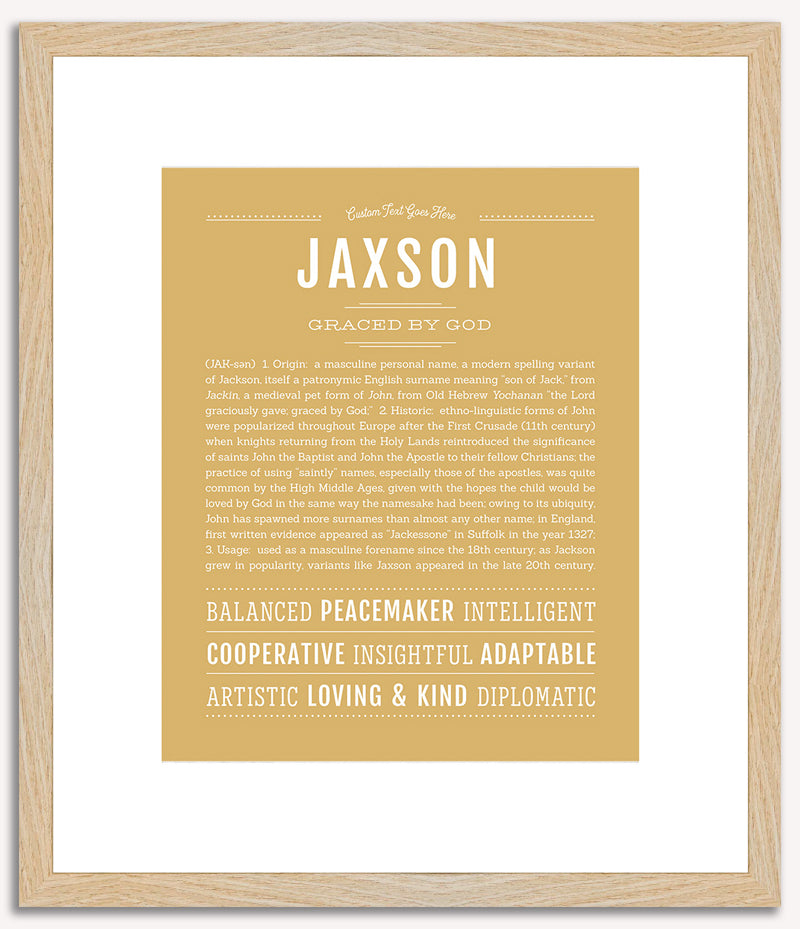 Jaxson | Name Art Print