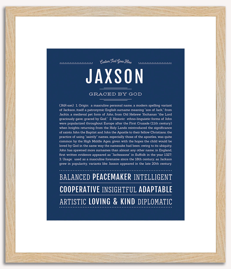 Jaxson | Name Art Print