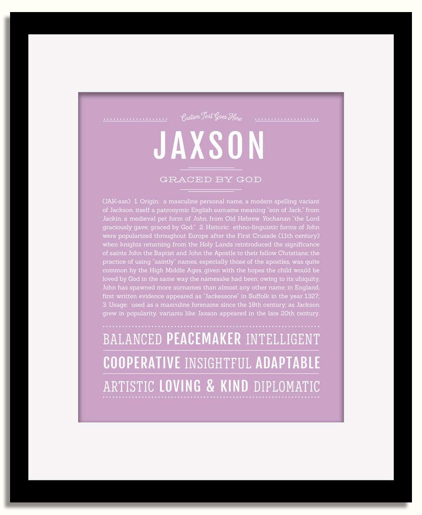 Frame Options | Lilac | Black Frame, Matted