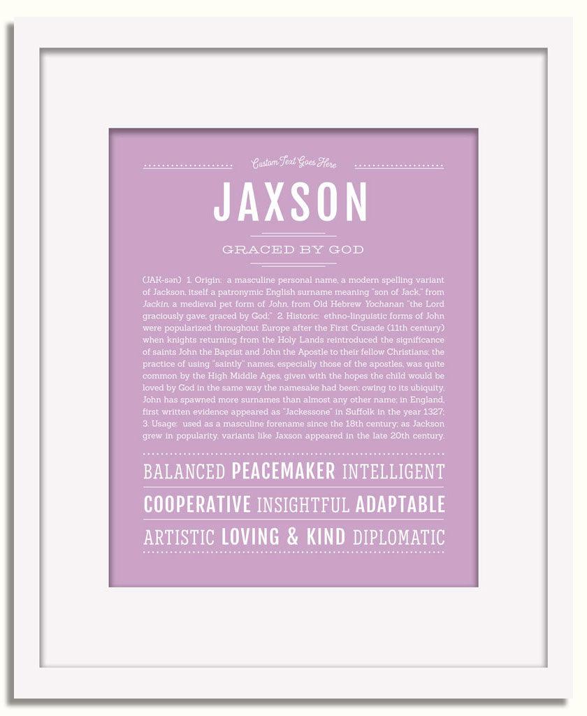 Frame Options | Lilac | White Frame, Matted