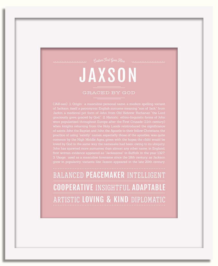 Frame Options | Dusty Rose | White Frame, Matted