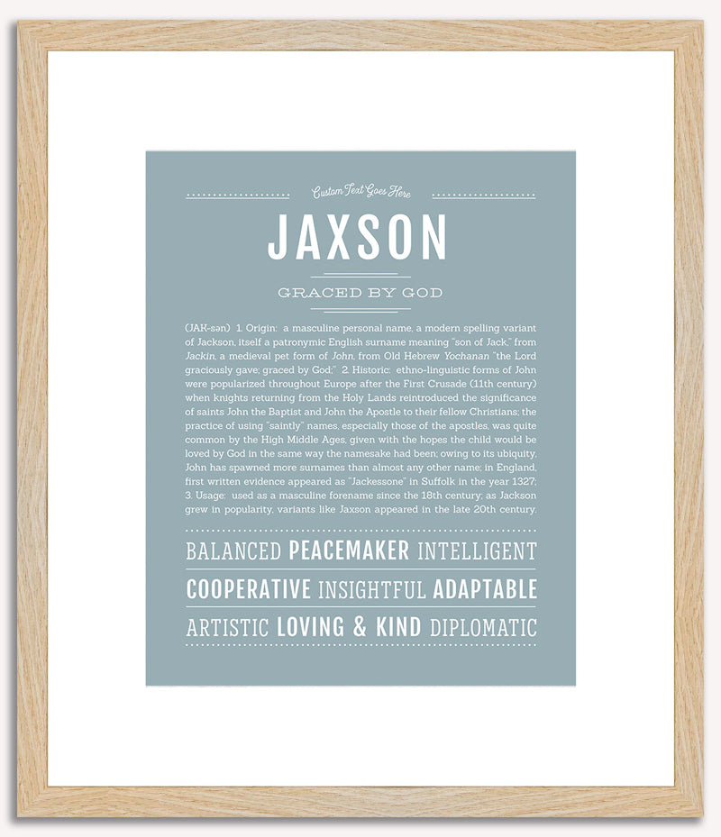 Jaxson | Name Art Print