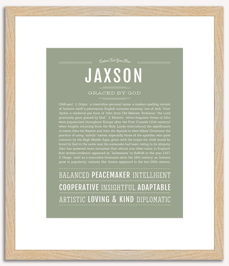 Jaxson | Name Art Print