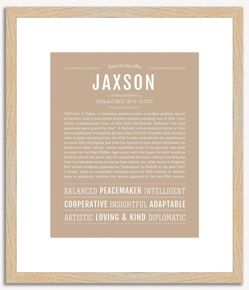 Jaxson | Name Art Print