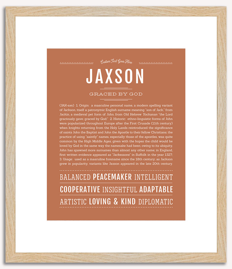 Jaxson | Name Art Print