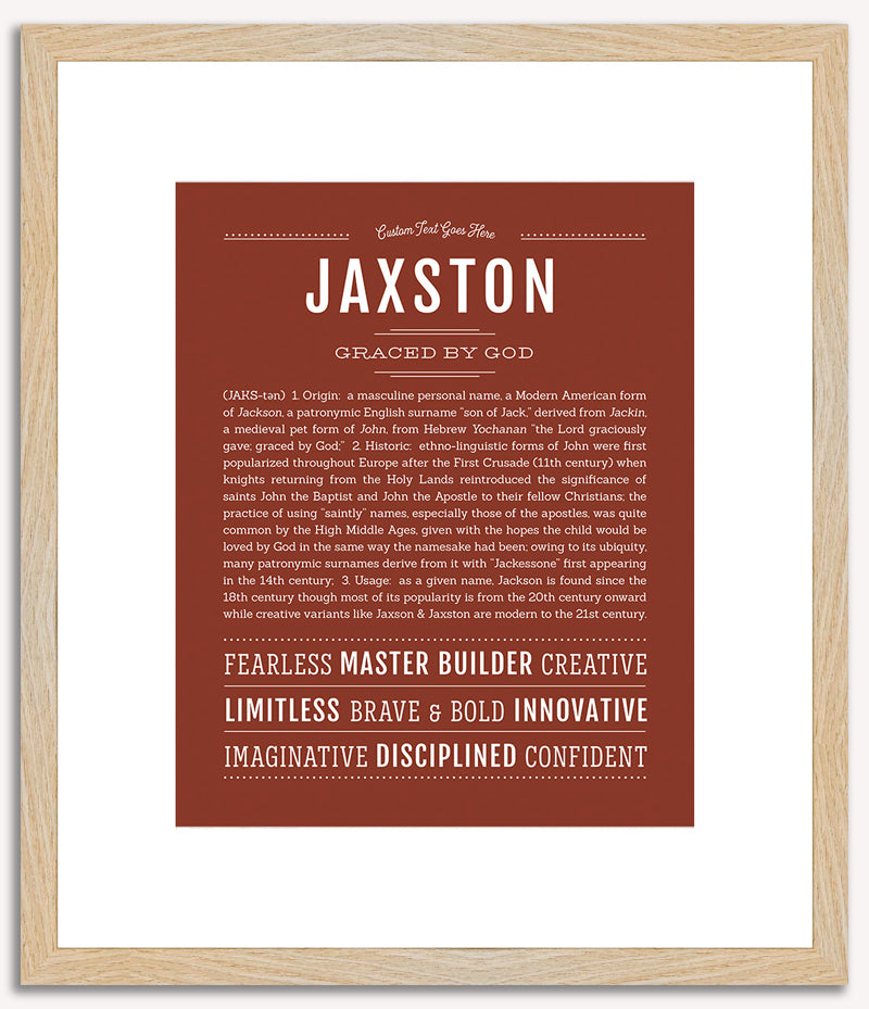 Jaxston | Name Art Print