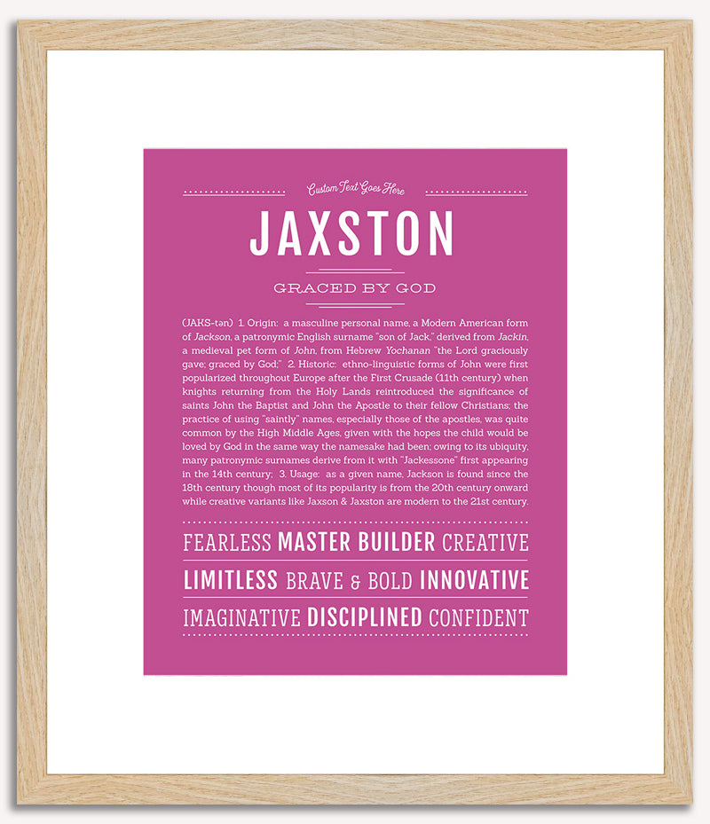 Jaxston | Name Art Print