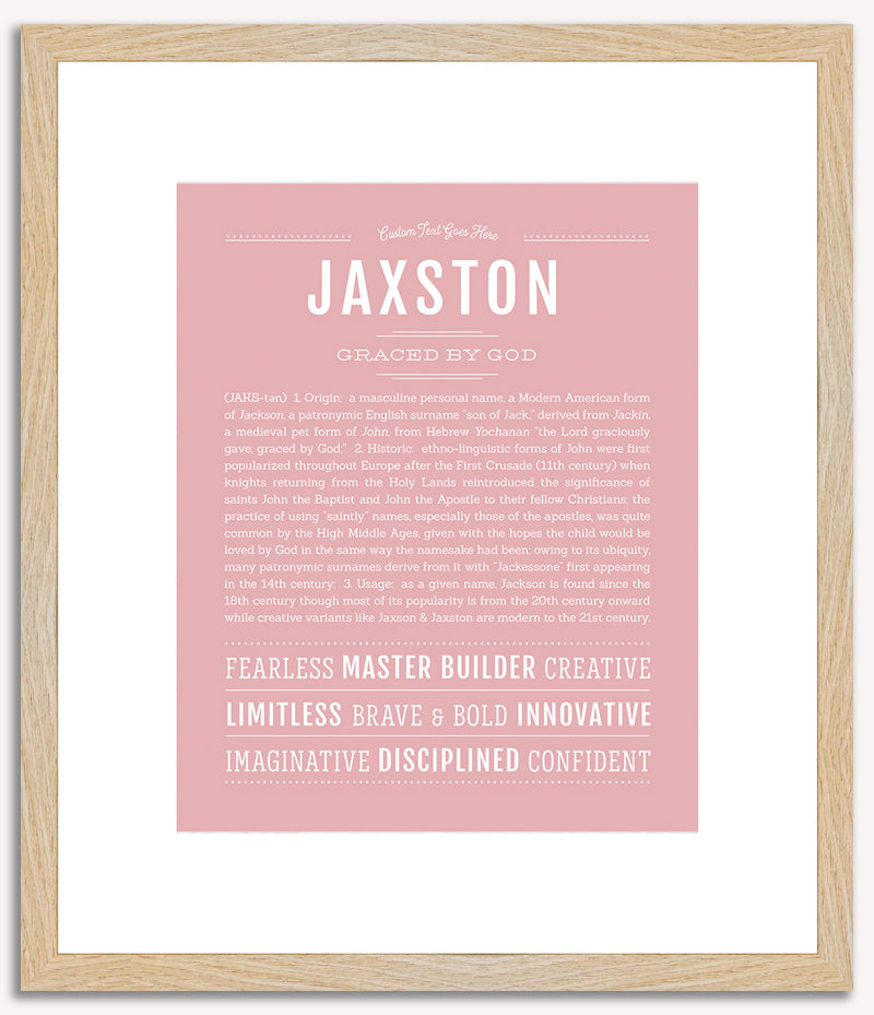 Jaxston | Name Art Print