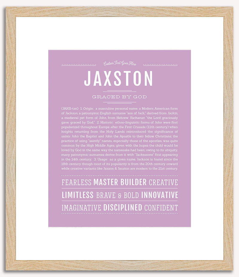 Jaxston | Name Art Print