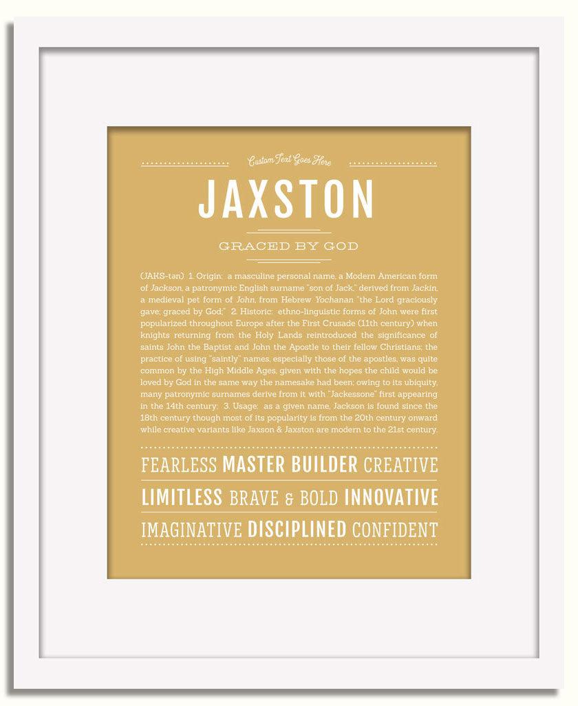 Frame Options | Matte Gold | White Frame, Matted