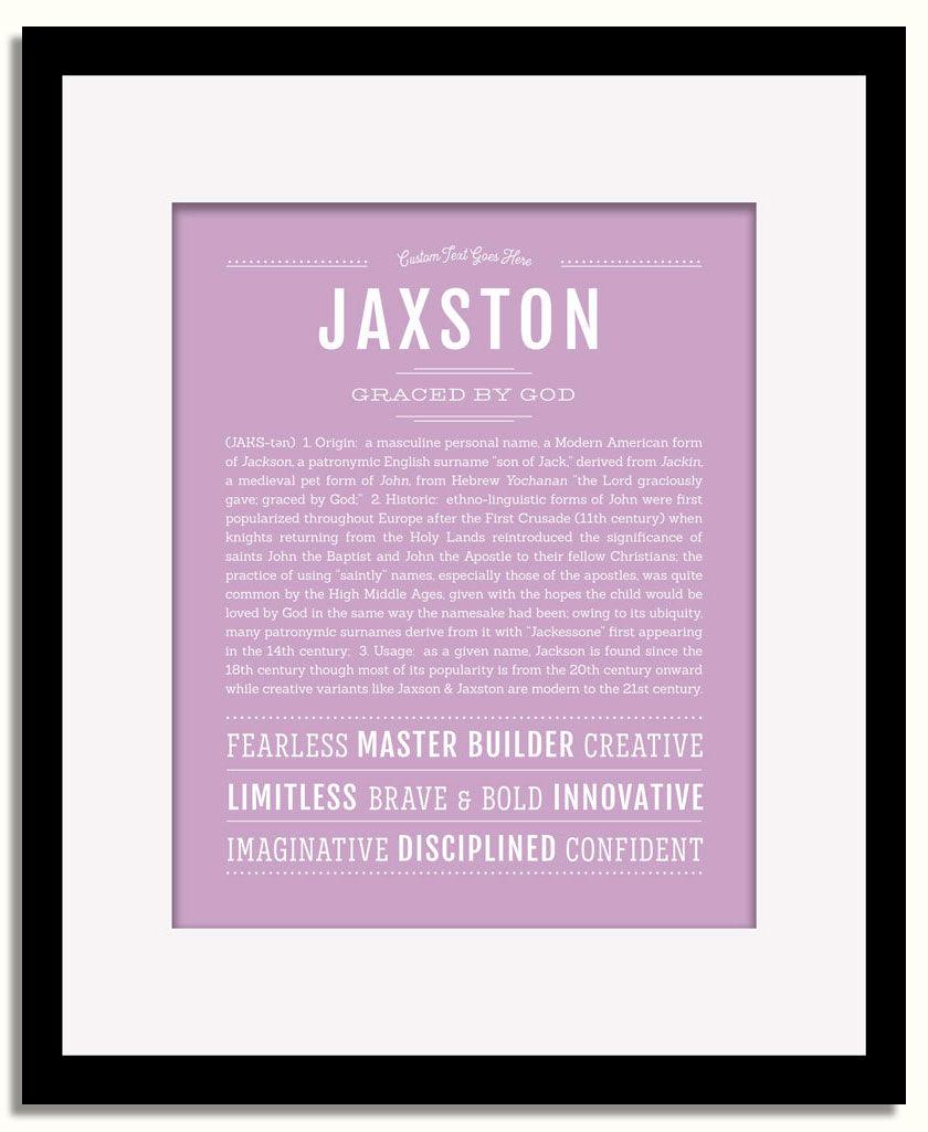 Frame Options | Lilac | Black Frame, Matted