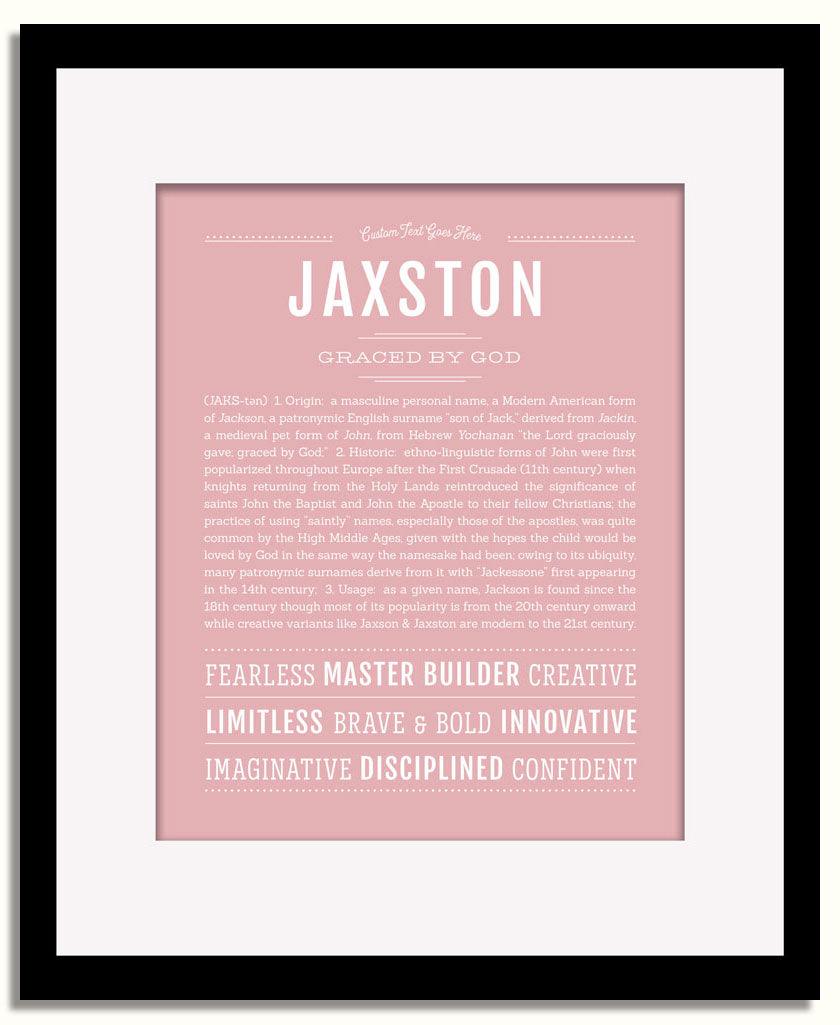 Frame Options | Dusty Rose | Black Frame, Matted