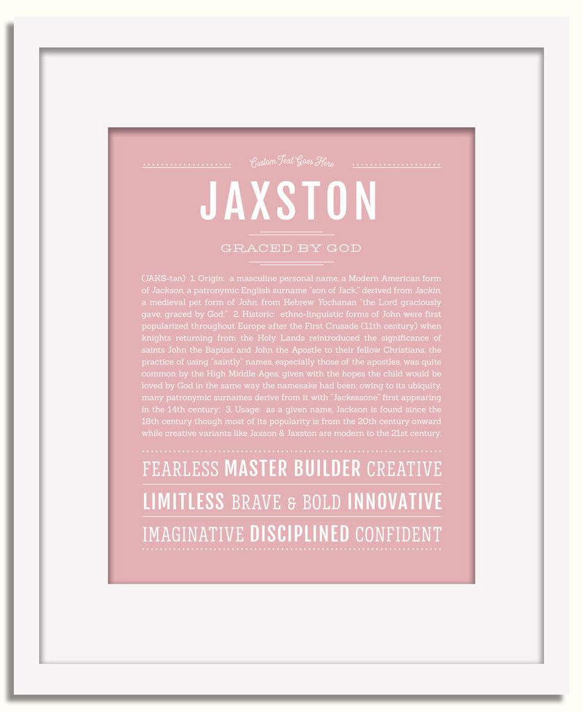 Frame Options | Dusty Rose | White Frame, Matted