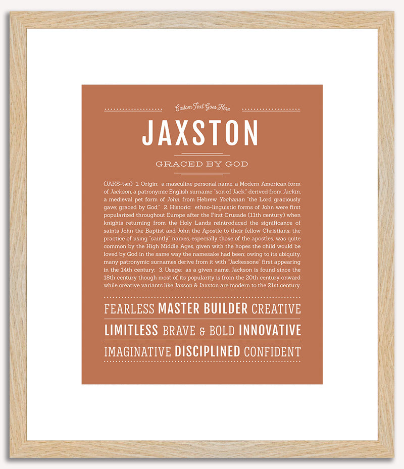 Jaxston | Name Art Print