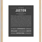 Jaxton | Name Art Print