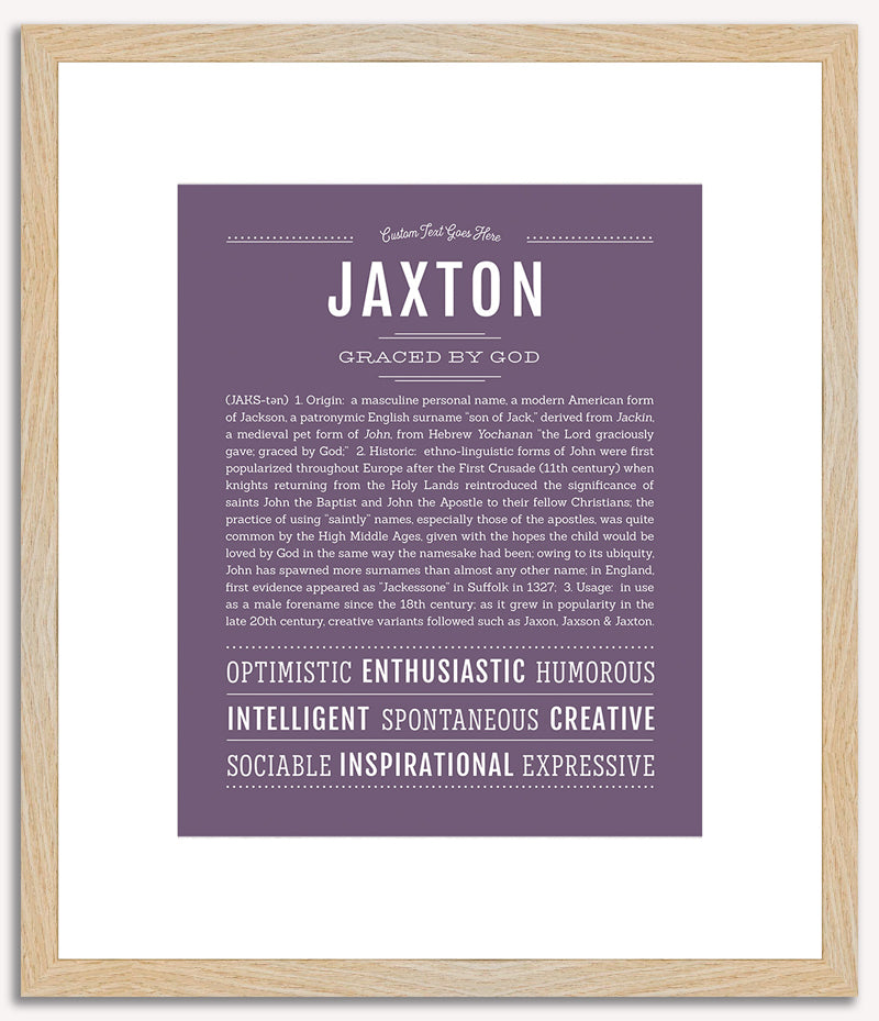 Jaxton | Name Art Print