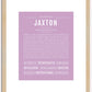 Jaxton | Name Art Print