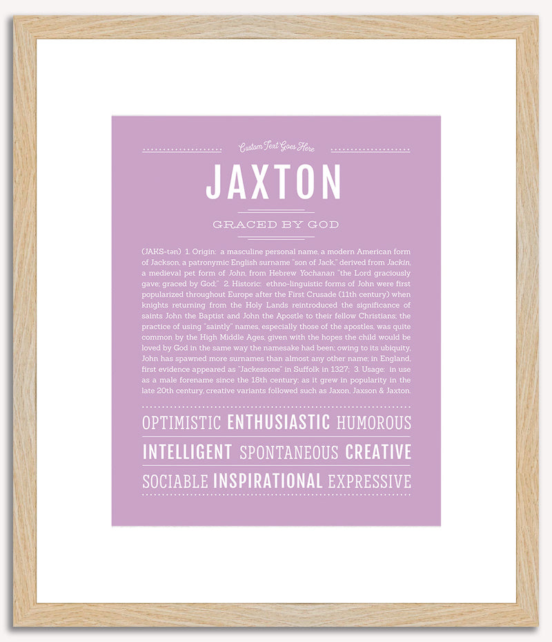 Jaxton | Name Art Print