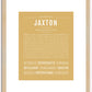 Jaxton | Name Art Print