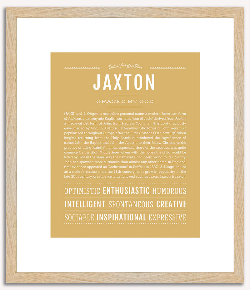 Jaxton | Name Art Print