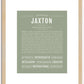 Jaxton | Name Art Print