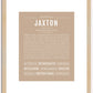 Jaxton | Name Art Print