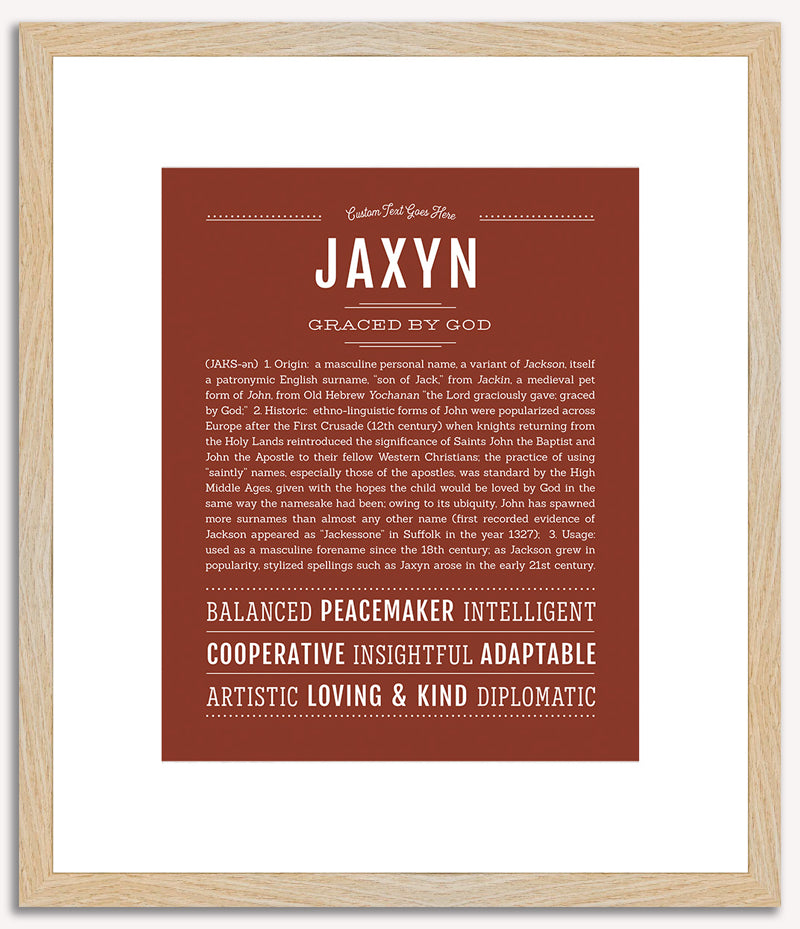 Jaxyn | Name Art Print