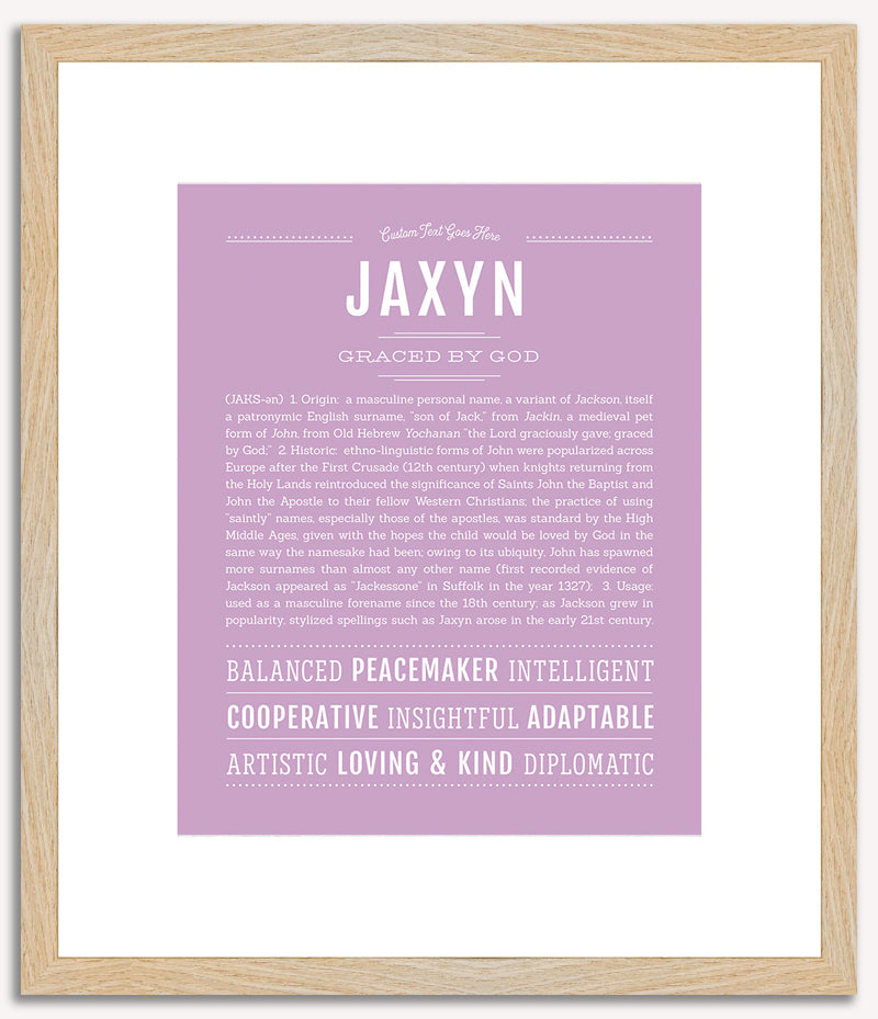 Jaxyn | Name Art Print