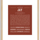 Jay | Name Art Print