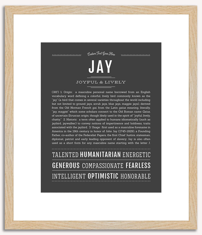 Jay | Name Art Print