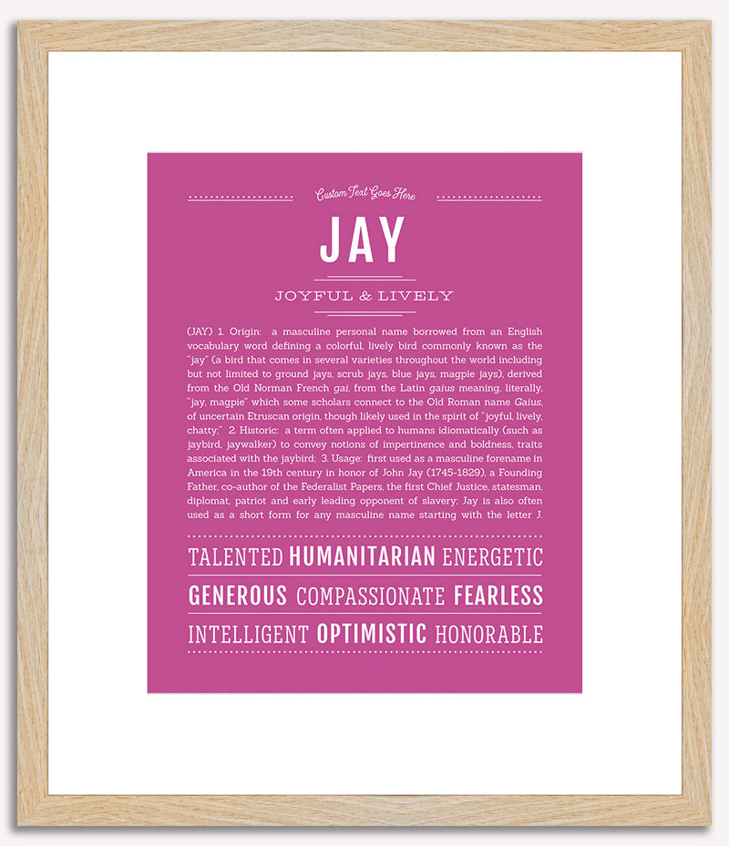 Jay | Name Art Print