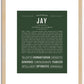 Jay | Name Art Print