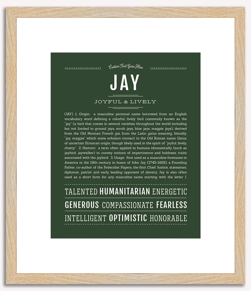 Jay | Name Art Print