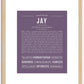 Jay | Name Art Print